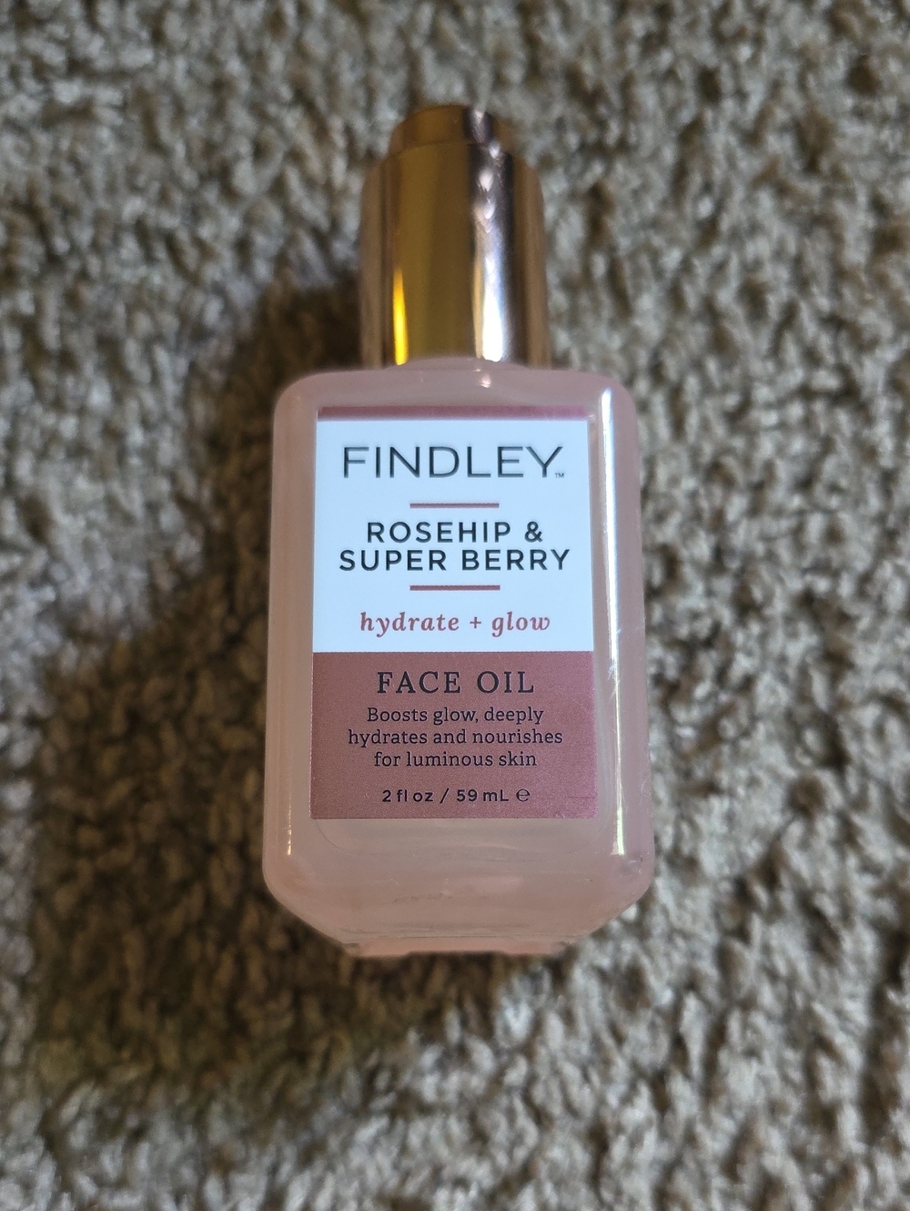 Finley Rosehip & Super Berry Face Oil - Pink and Gold Cap